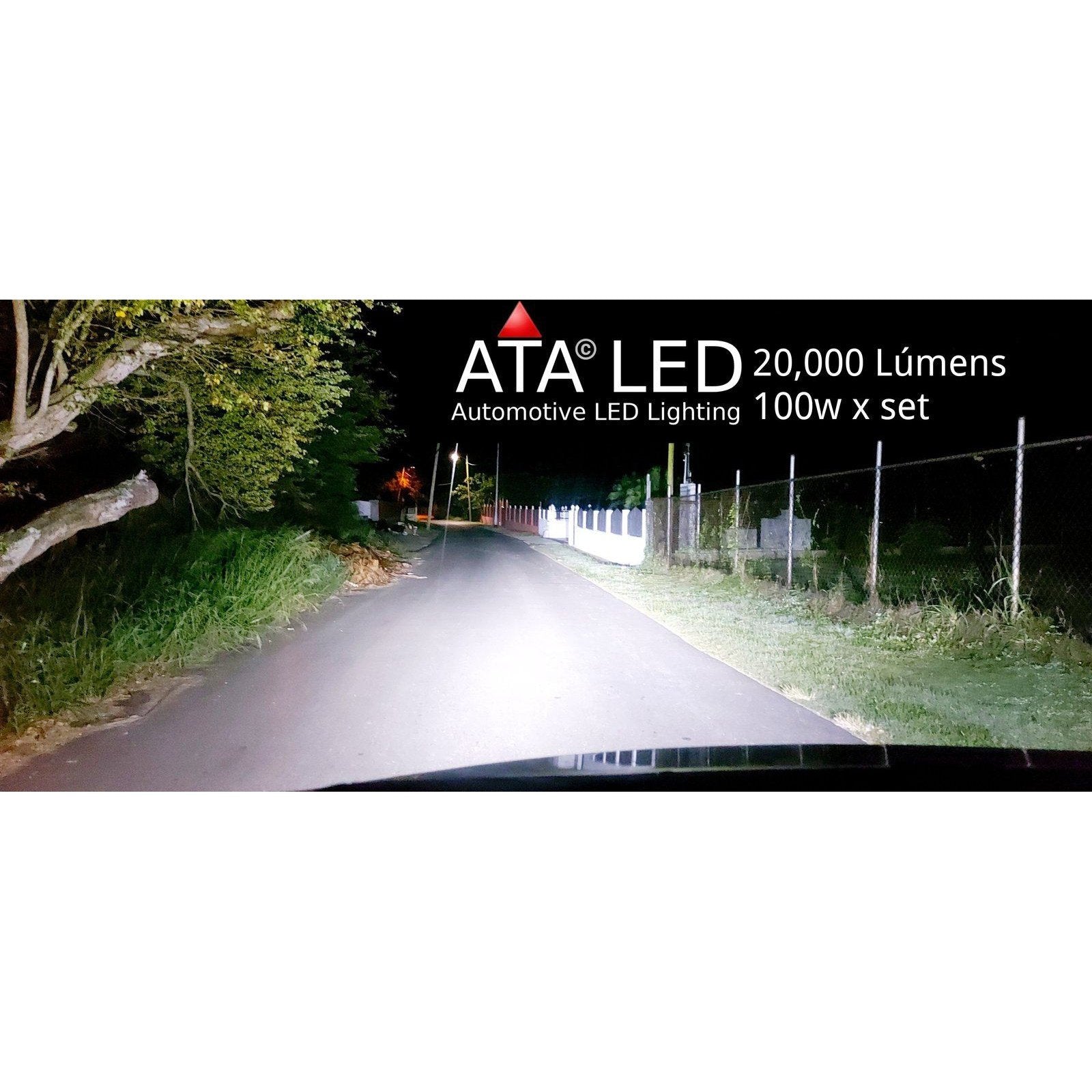 H4 9003 R8 20000 Lumens 100w x set Bright Road
