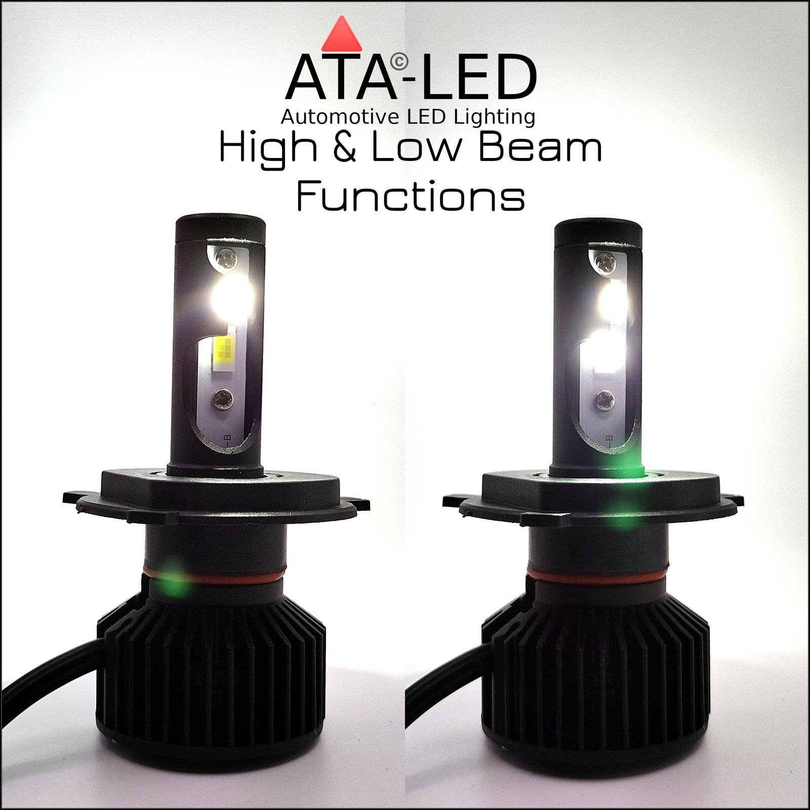 H4 9003 10000 Lumens High and Low Beam Functions