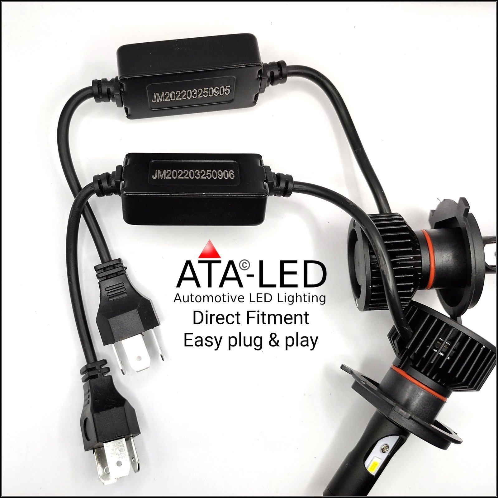 ATALED © H4/9003 - 2 x LED Headlight bulbs - 6000k – ATA LED Lighting