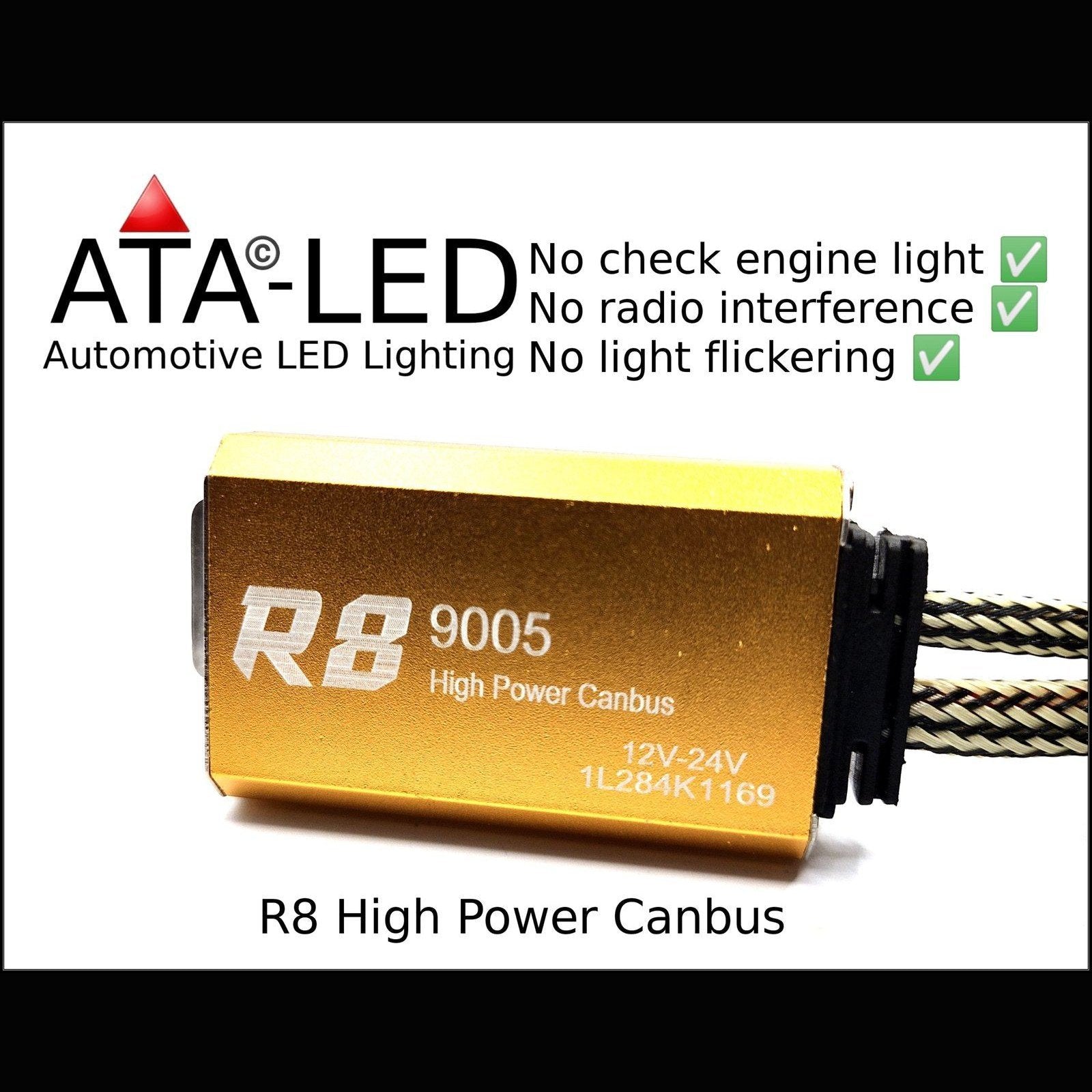9005/HB3/H10 R8 High Power Canbus No check engine light No radio interference No light flickering