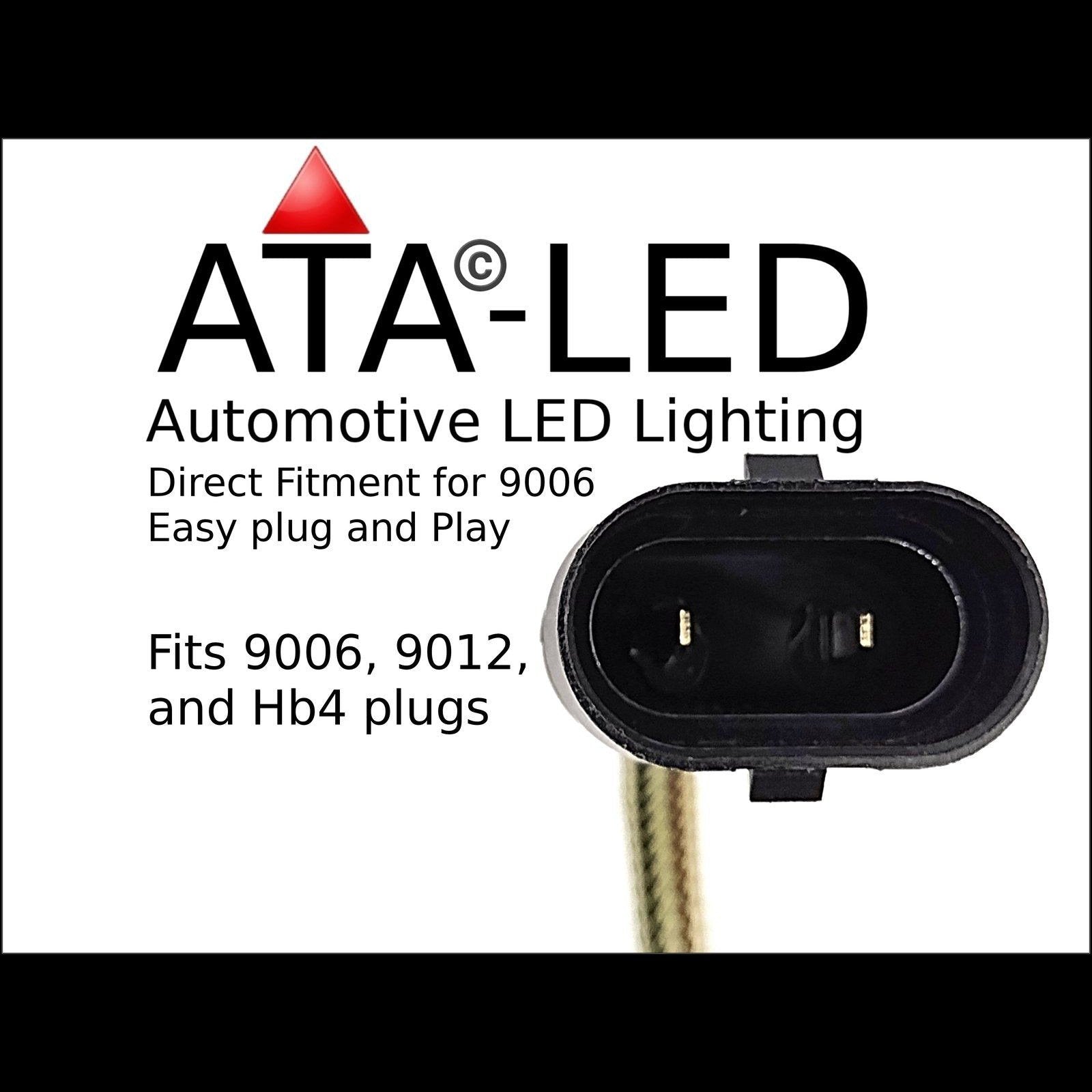 *NEW VERSION*  9006/HB4/9012 - NX7 - 30,000LM 6000k White 2 x ATALED Headlight bulbs