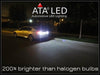 reverse backup LED lights 200% brighter than halogen bulbs