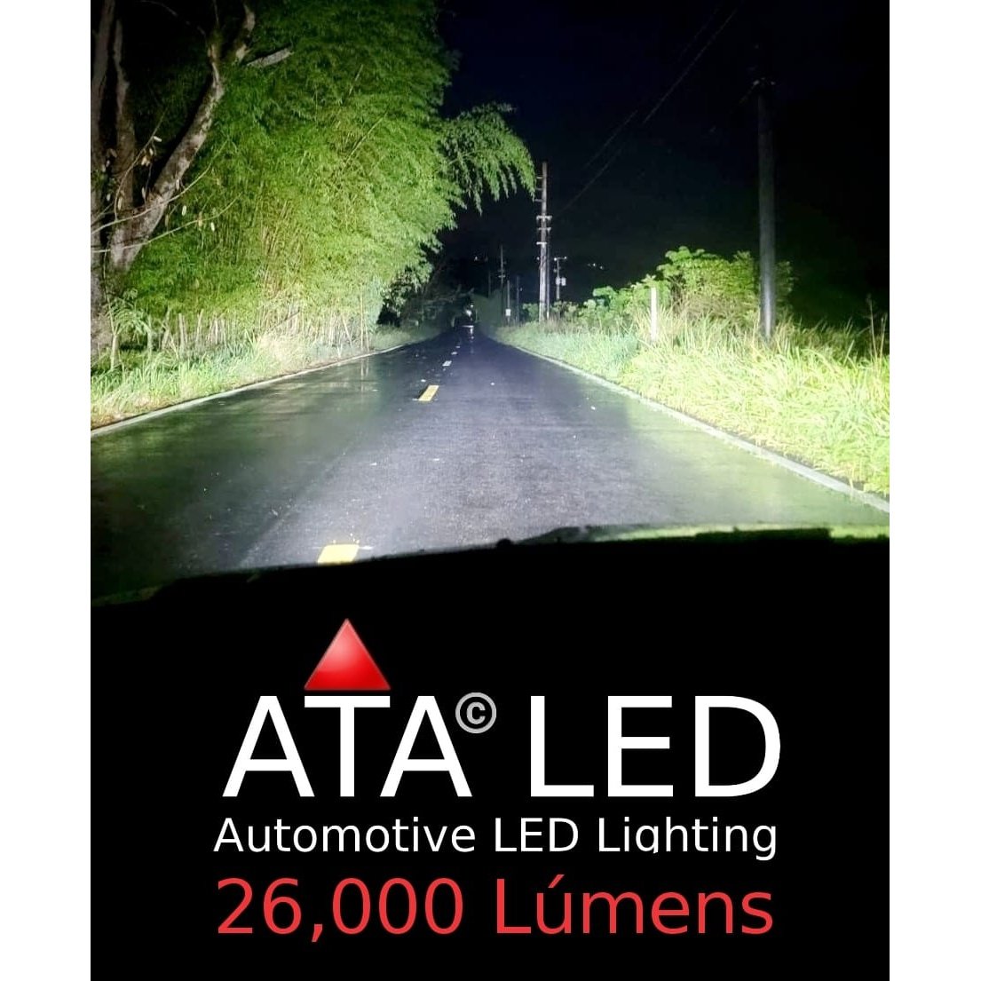 26000 Lumens Headlight bulbs Bright Road